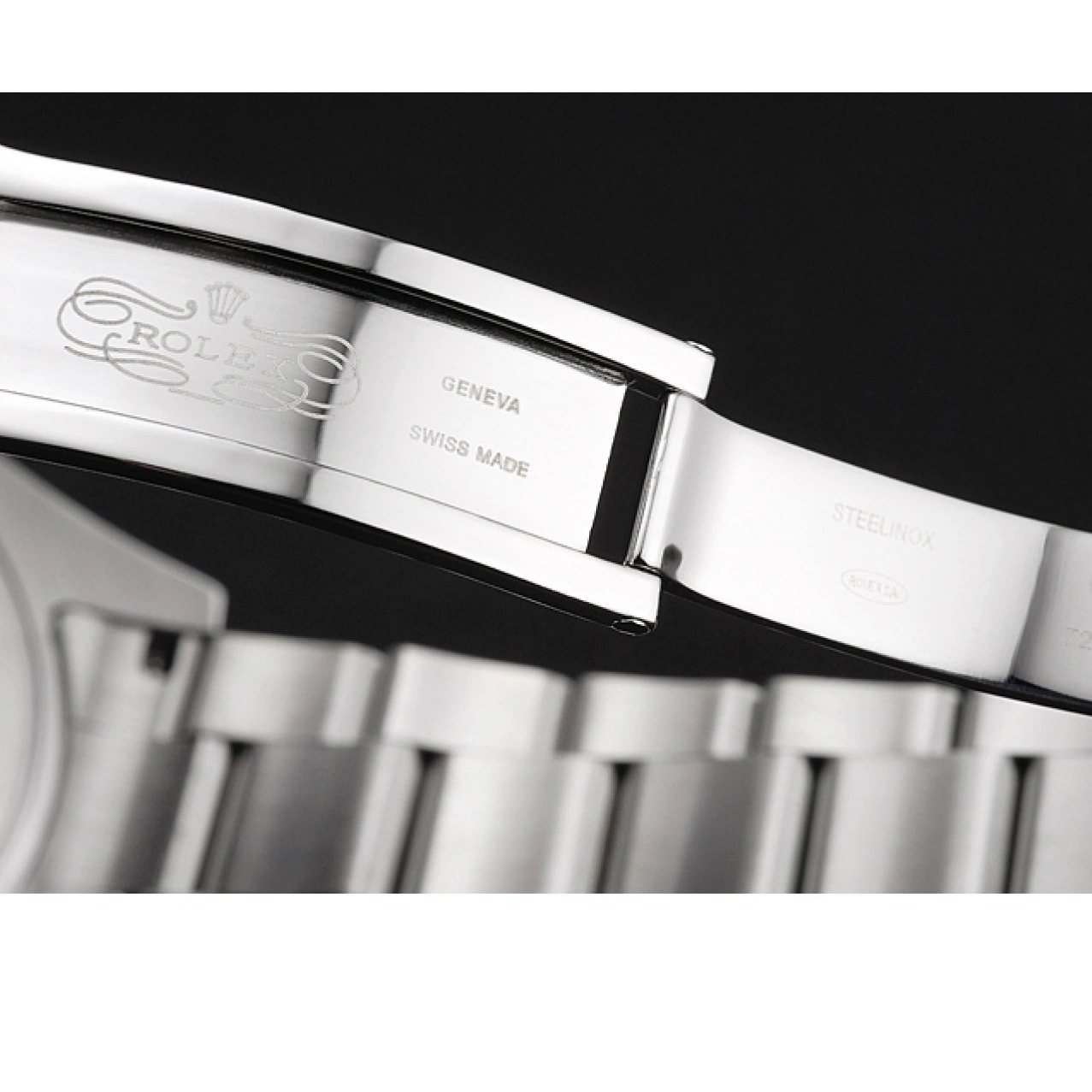 Aaa replica Stainless Case Milgauss White Markings And Orange Steel Bracelet Rolex Swiss Dial 0730
